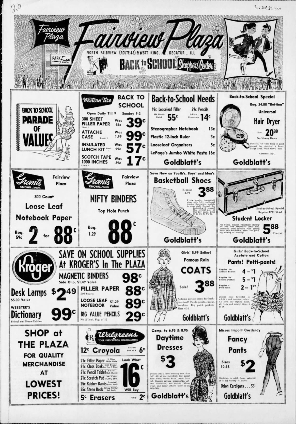 Fairview Plaza Back to School Shopper's Center